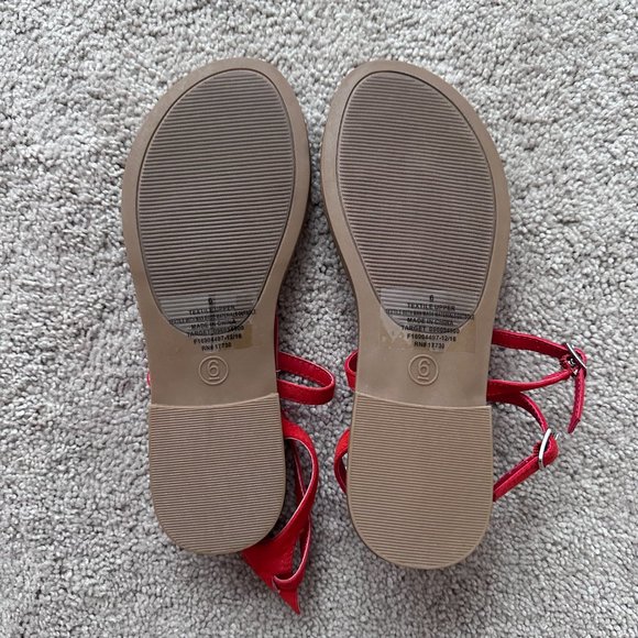 Target Merona Women's Summer Sandal in Burnt Orange (Size 6) - Picture 3 of 4